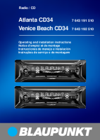 Blaupunkt Venice-Beach-CD-34 - Owners Manual 